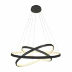 Lustre Pendente 3 Arcos Preto