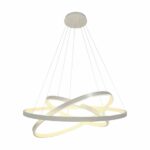 Lustre Pendente 3 Arcos Prata