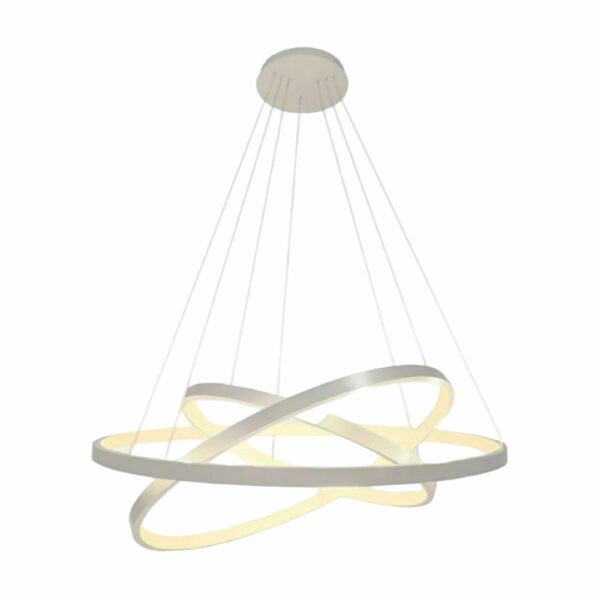 Lustre Pendente 3 Arcos Prata
