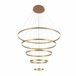 Lustre Pendente 5 Arcos Dourado